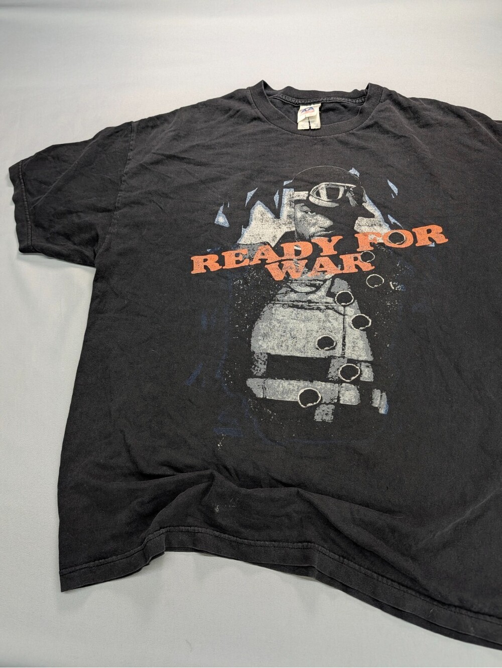 Ready For War Graphic T-Shirt Alstyle Vintage Black Mens XL